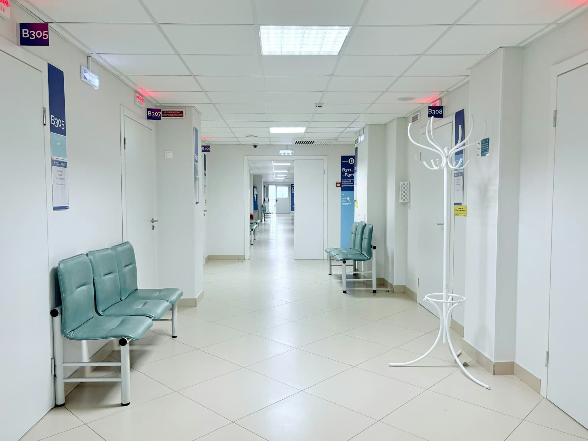 Healthcare facility corridor